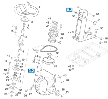 KÄRCHER Professional Ersatzteile Kehrmaschinen KMR 1200 BAT Lenkung 1.891-101.0
