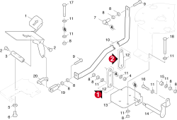 KÄRCHER Professional Ersatzteile Kehrmaschinen KMR 1250 LPG  Pedal 1.091-116.0