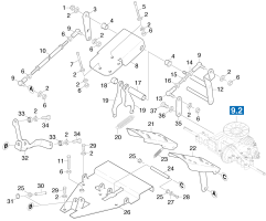 KÄRCHER Professional Ersatzteile Kehrmaschinen KMR 1250 D KAT  Pedal 1.091-135.0