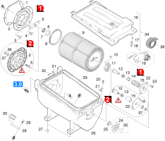 KÄRCHER Professional Ersatzteile Kehrmaschinen KMR 1000 T      EU  Filterkasten kpl. 1.244-104.0