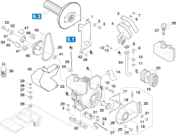 KÄRCHER Professional Ersatzteile Kehrmaschinen KMR 1200 D  Motor Einbau 1.891-114.0