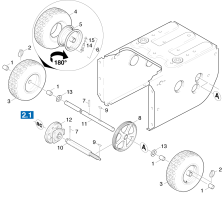 KÄRCHER Professional Ersatzteile Schneefraesen STH 8.66 W  Antrieb 1.335-201.0