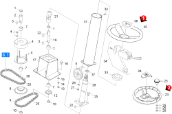 KÄRCHER Professional Ersatzteile Kehrmaschinen KMR 1550 D-KAT-1SB  Lenkung 1.948-314.0
