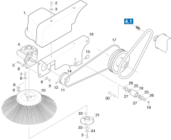 KÄRCHER Professional Ersatzteile Kehrmaschinen KSM 550 BAT   EU 0 Seitenbesen
