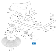 KÄRCHER Professional Ersatzteile Kehrmaschinen KM 90/45 R BP Pack Seitenbesen 1.405-111.0