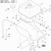 KÄRCHER Professional Ersatzteile Kehrmaschinen KMR 1200 B  Behaelter Kraftstoff 1.891-104.0