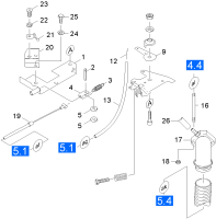 KÄRCHER Professional Ersatzteile Kehrmaschinen KMR 1200 B  Steuerung Vergaser 1.891-104.0