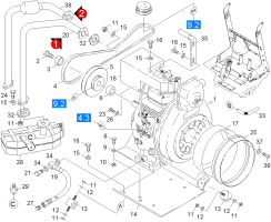 KÄRCHER Professional Ersatzteile Kehrmaschinen KMR 1250 D KAT  Motor Einbau 1.091-135.0
