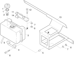 KÄRCHER Professional Ersatzteile Kehrmaschinen KMR 1250 D KAT  Kraftstofftank 1.091-135.0