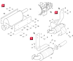KÄRCHER Professional Ersatzteile Kehrmaschinen KMR 1700 D      EU  Auspuff