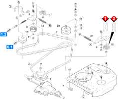 KÄRCHER Professional Ersatzteile Kehrmaschinen KMR 1000 T      EU  Antrieb 1.244-104.0