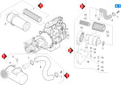 KÄRCHER Professional Ersatzteile Kehrmaschinen KMR 1700 B-LPG  Filtereinheit 1.186-404.0
