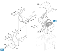 KÄRCHER Professional Ersatzteile Schneefraesen STH 5.56 W  Antrieb Motor 1.335-101.0