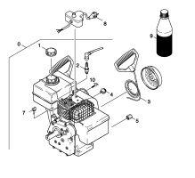 KÄRCHER Professional Ersatzteile Schneefraesen STH 5.56 W  Motor Einzelteile 1.335-101.0