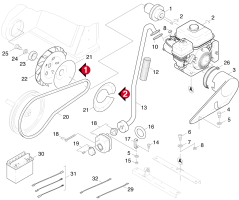 KÄRCHER Professional Ersatzteile Kehrmaschinen KMR 1050 B  Motor 1.047-144.0