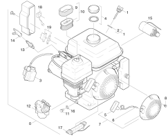 KÄRCHER Professional Ersatzteile Kehrmaschinen KMR 1050 B-LUFTBER.  Ersatzteile Motor 1.047-154.0