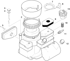 KÄRCHER Professional Ersatzteile Kehrmaschinen KSM 750 B 0 Einzelteile Motor