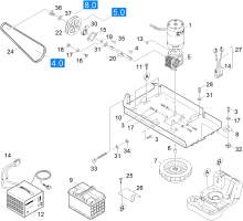 KÄRCHER Professional Ersatzteile Kehrmaschinen KSM 750 BAT 0 Motor