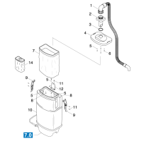 KÄRCHER Professional Ersatzteile Bodenreiniger ULTRA-DISC 1200 1.922-130.0 Einzelteile Sauger