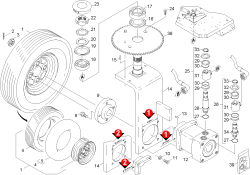 KÄRCHER Professional Ersatzteile Kehrmaschinen KMR 1550 B  Fahrwerk 1.948-204.0