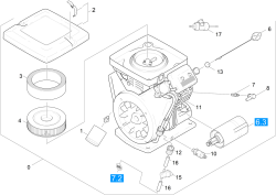 KÄRCHER Professional Ersatzteile Kehrmaschinen KMR 1550 B  Motor 1.948-204.0