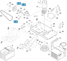 KÄRCHER Professional Ersatzteile Kehrmaschinen KSM 750 BAT 0 Motor