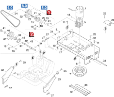 KÄRCHER Professional Ersatzteile Kehrmaschinen KSM 750 BAT 0 Motor