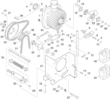 KÄRCHER Professional Ersatzteile Kehrmaschinen KMR 1200 D  Antriebsuebertragung 1.891-114.0