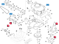 KÄRCHER Professional Ersatzteile Kehrmaschinen KSM 750 B 0 Motor Einbau