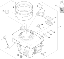 KÄRCHER Professional Ersatzteile Kehrmaschinen KSM 750 B 0 Motor Einzelteile