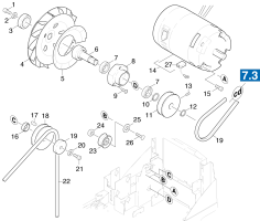 KÄRCHER Professional Ersatzteile Kehrmaschinen KMR 1050 XL-BAT Motor 1.047-901.0