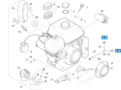 KÄRCHER Professional Ersatzteile Kehrmaschinen KMR 1050 S -B  Ersatzteile Motor 1.047-804.0
