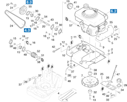KÄRCHER Professional Ersatzteile Kehrmaschinen KSM 750 B-XL 0 Motor Einbau