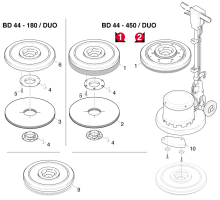 KÄRCHER Professional Ersatzteile Bodenreiniger BD-44 180 1.291-101.0 Sonstiges