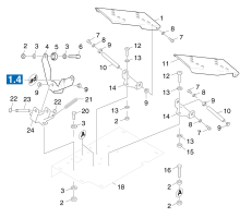 KÄRCHER Professional Ersatzteile Kehrmaschinen KMR 1550 D-KAT-1SB  Pedal 1.948-314.0