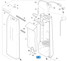 KÄRCHER Professional Ersatzteile Bodenreiniger BD-44 180 1.291-101.0 Saugeinrichtung Einzelteile