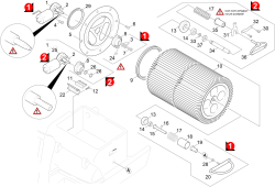 KÄRCHER Professional Ersatzteile Kehrmaschinen KM 100/100 R D  Filterkasten 1.280-114.0