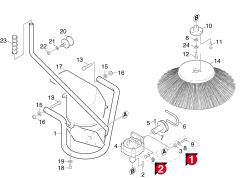 KÄRCHER Professional Ersatzteile Kehrmaschinen KMR TRAC  Seitenbesen 1.039-104.0