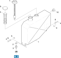 KÄRCHER Professional Ersatzteile Kehrmaschinen KMR 1550 B  Kraftstofftank 1.948-204.0