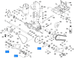 KÄRCHER Professional Ersatzteile Kehrmaschinen KMR 1250 BAT PACK Antrieb 1.091-112.0