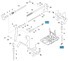 KÄRCHER Professional Ersatzteile Kehrmaschinen KMR 1250 BAT PACK Hoehenverstellung 1.091-112.0