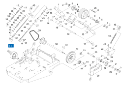 KÄRCHER Professional Ersatzteile Kehrmaschinen KMR 1050 BAT Fahrantrieb 1.047-111.0