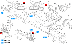 KÄRCHER Professional Ersatzteile Kehrmaschinen KMR 1250 D KAT  Antrieb 1.091-134.0