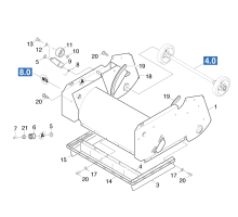KÄRCHER Professional Ersatzteile Kehrmaschinen PS 600 0 Kehrwalzenkasten