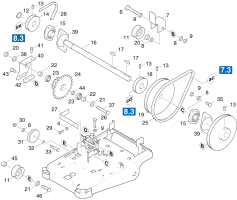 KÄRCHER Professional Ersatzteile Kehrmaschinen KMR 1050 S -B  Kehrantrieb 1.047-804.0