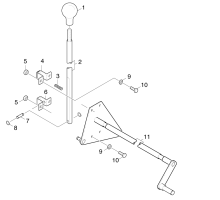 KÄRCHER Professional Ersatzteile Kehrmaschinen KMR 1200 D  Hebel Kehrwalze 1.891-114.0