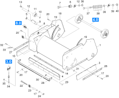 KÄRCHER Professional Ersatzteile Kehrmaschinen KSM 750 B 0 Kehrwalzenkasten