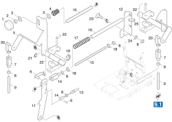 KÄRCHER Professional Ersatzteile Kehrmaschinen KMR 1250 B -2 SB  Hoehenverstellung 1.091-124.0