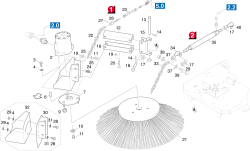 KÄRCHER Professional Ersatzteile Kehrmaschinen KMR 1550 B  Seitenbesen rechts 1.948-204.0