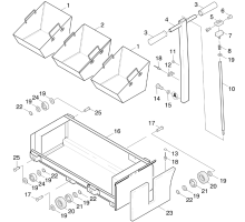 KÄRCHER Professional Ersatzteile Kehrmaschinen KMR 1200 B  Kehrbehaelter 1.891-104.0